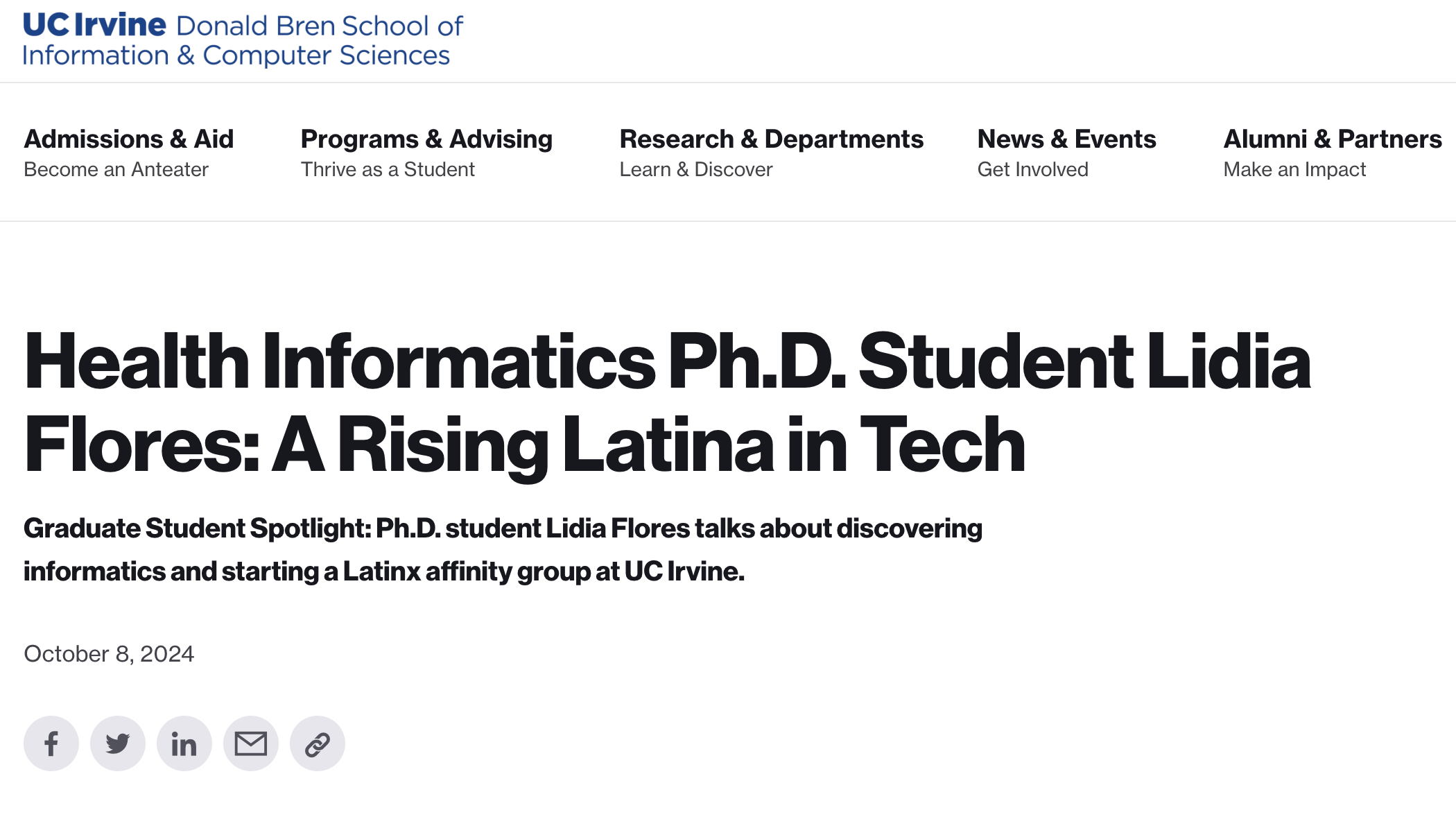 A Rising Latina in Tech feature