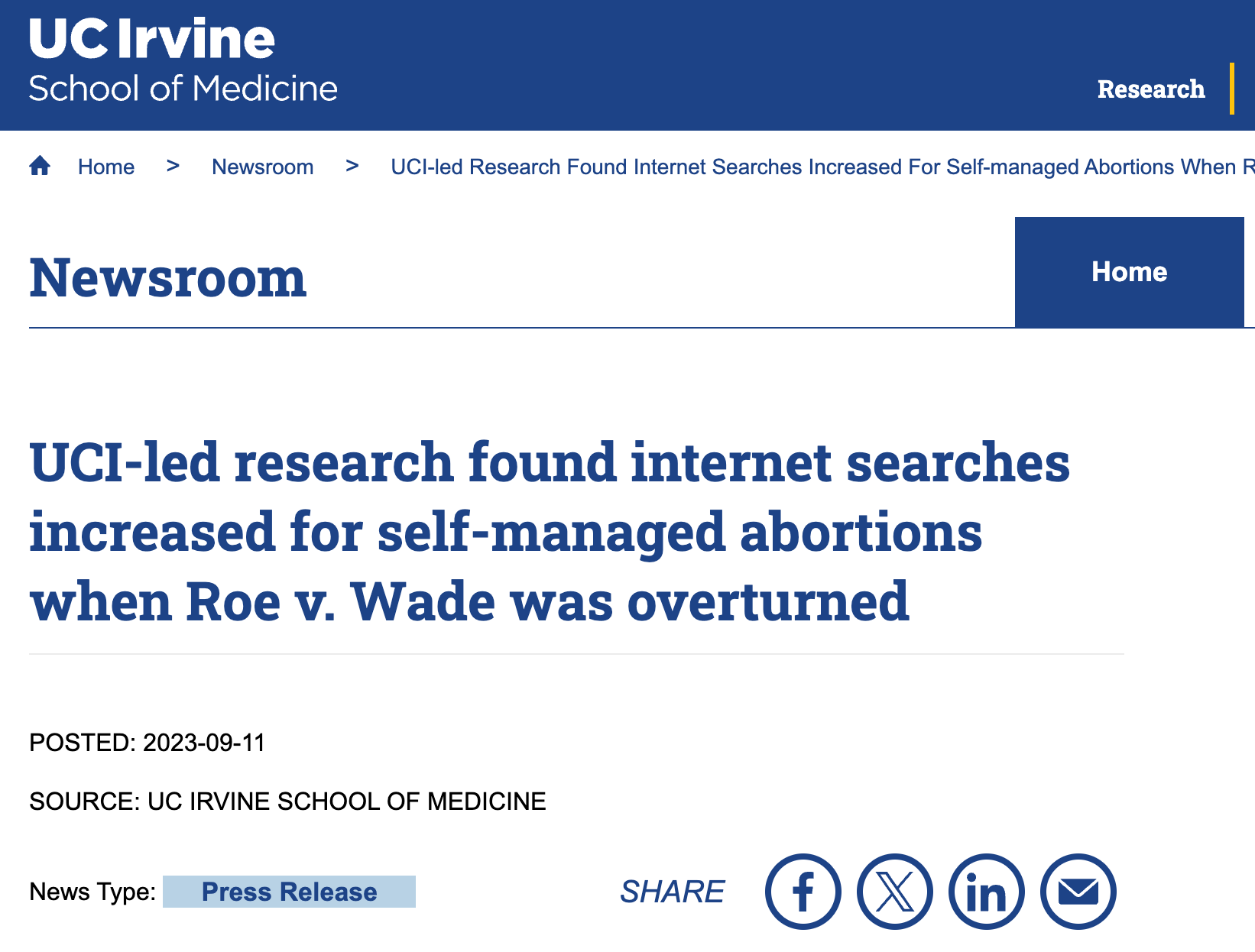 UCI School of Medicine research feature